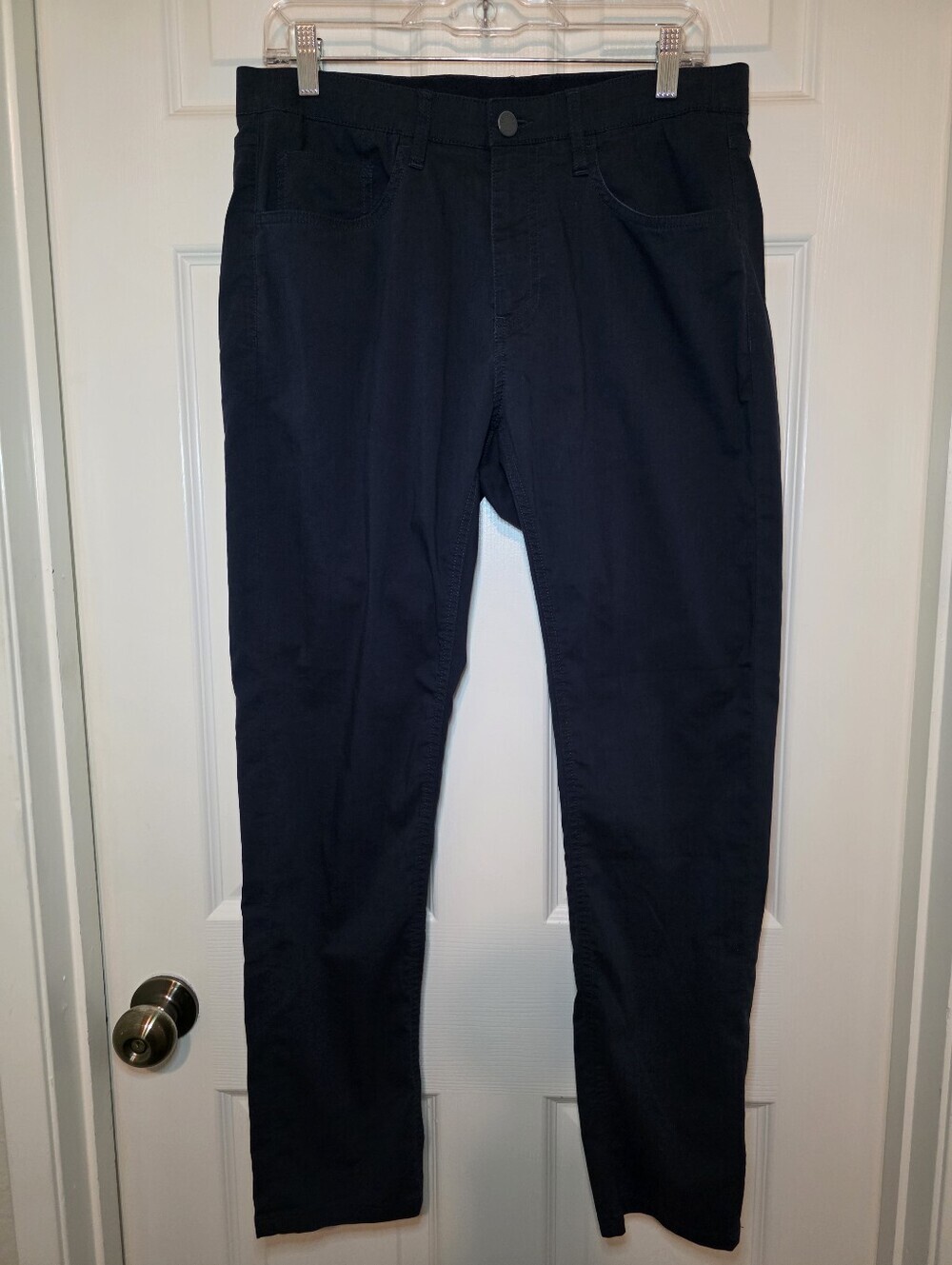 Mens Faherty Organic Movement 5 Pocket CoolMax Navy Pants 31 #140476